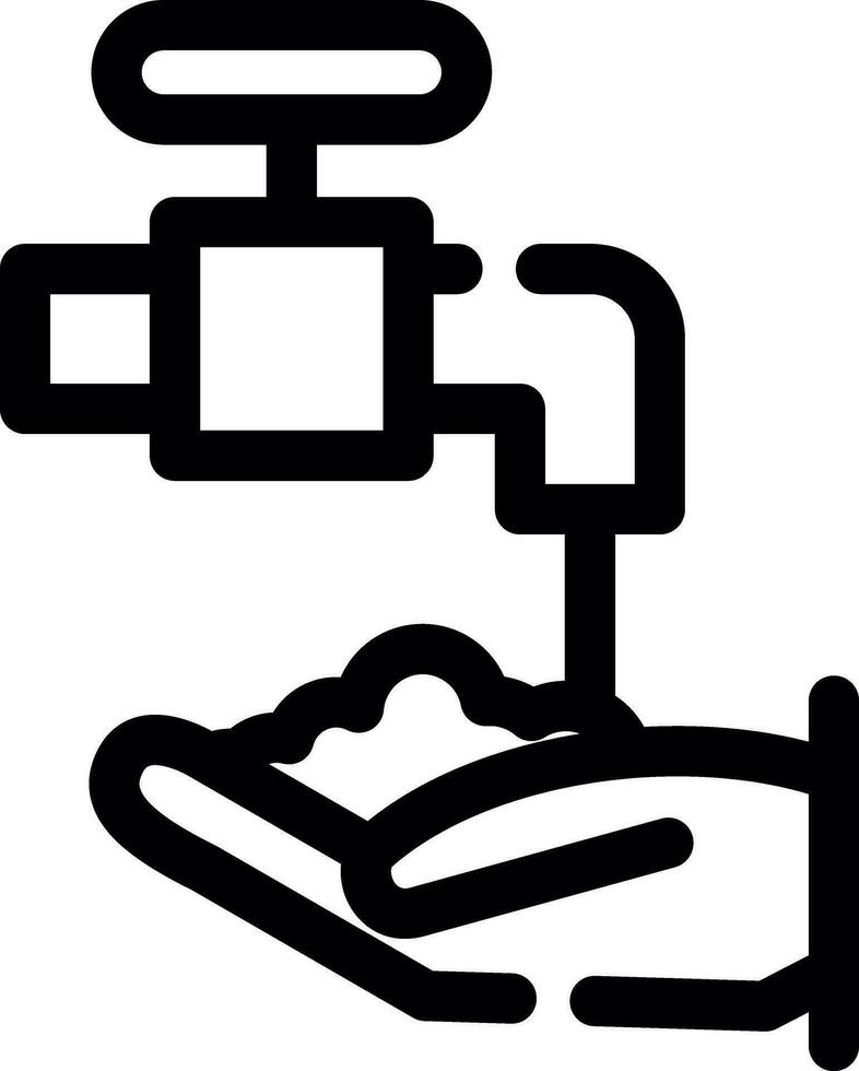 conception d'icône créative de lavage des mains vecteur