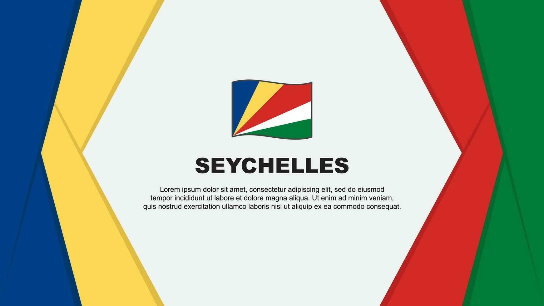 les Seychelles drapeau abstrait Contexte conception modèle. les Seychelles indépendance journée bannière dessin animé vecteur illustration. les Seychelles Contexte