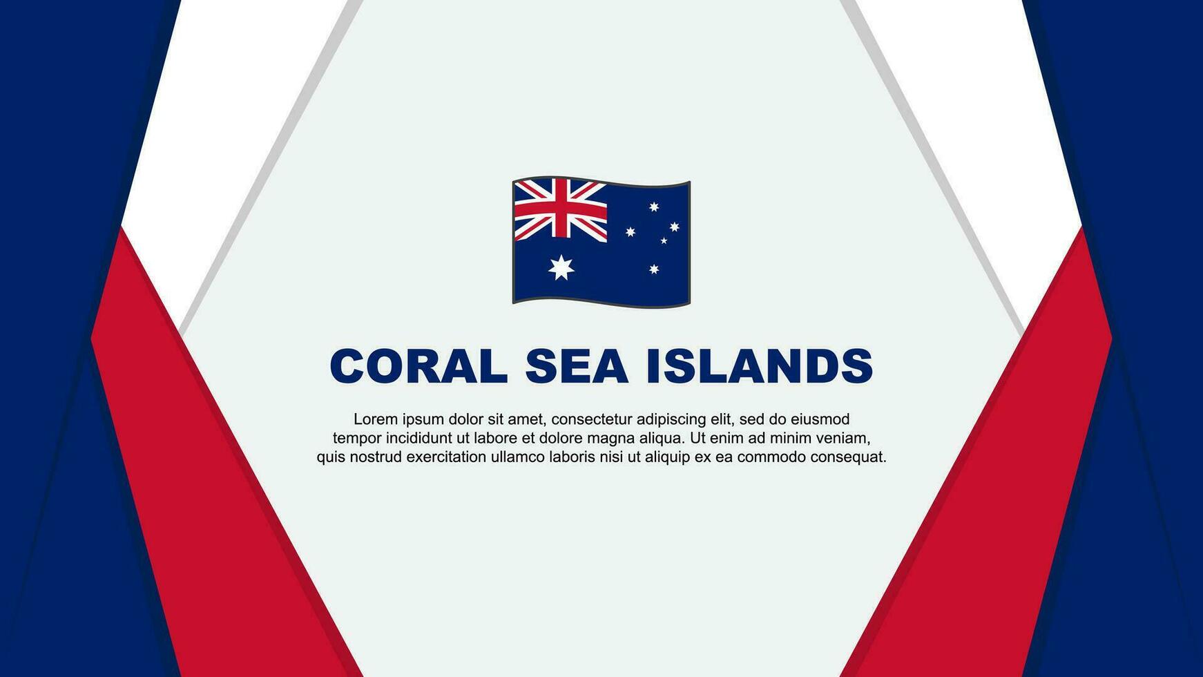 corail mer îles drapeau abstrait Contexte conception modèle. corail mer îles indépendance journée bannière dessin animé vecteur illustration. corail mer îles Contexte