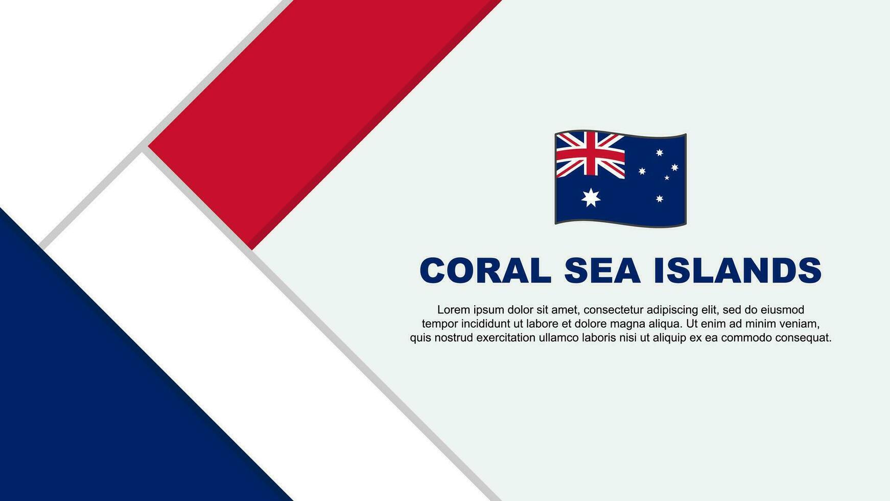 corail mer îles drapeau abstrait Contexte conception modèle. corail mer îles indépendance journée bannière dessin animé vecteur illustration. corail mer îles illustration