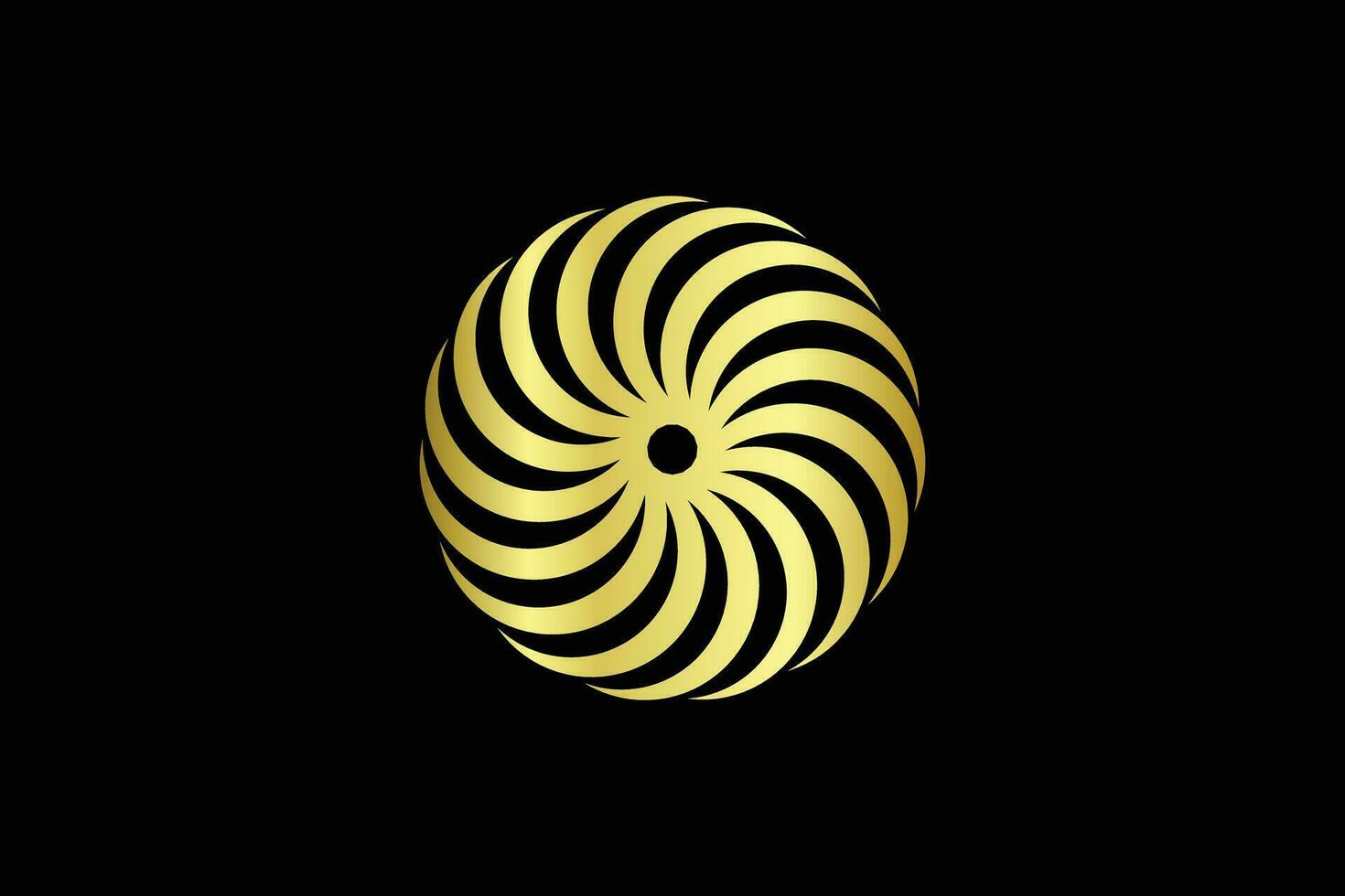 abstrait fleur torsion branché vecteur logo conception