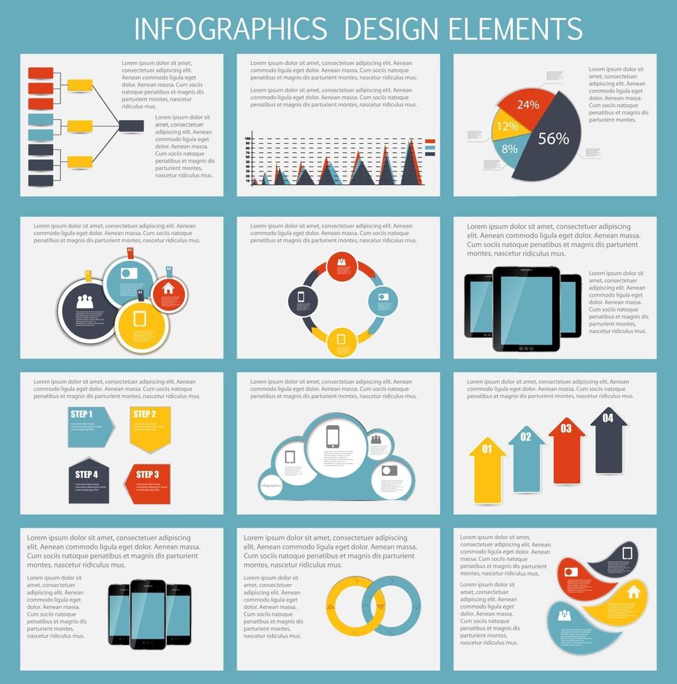 illustration vectorielle de modèle d'entreprise infographique vecteur