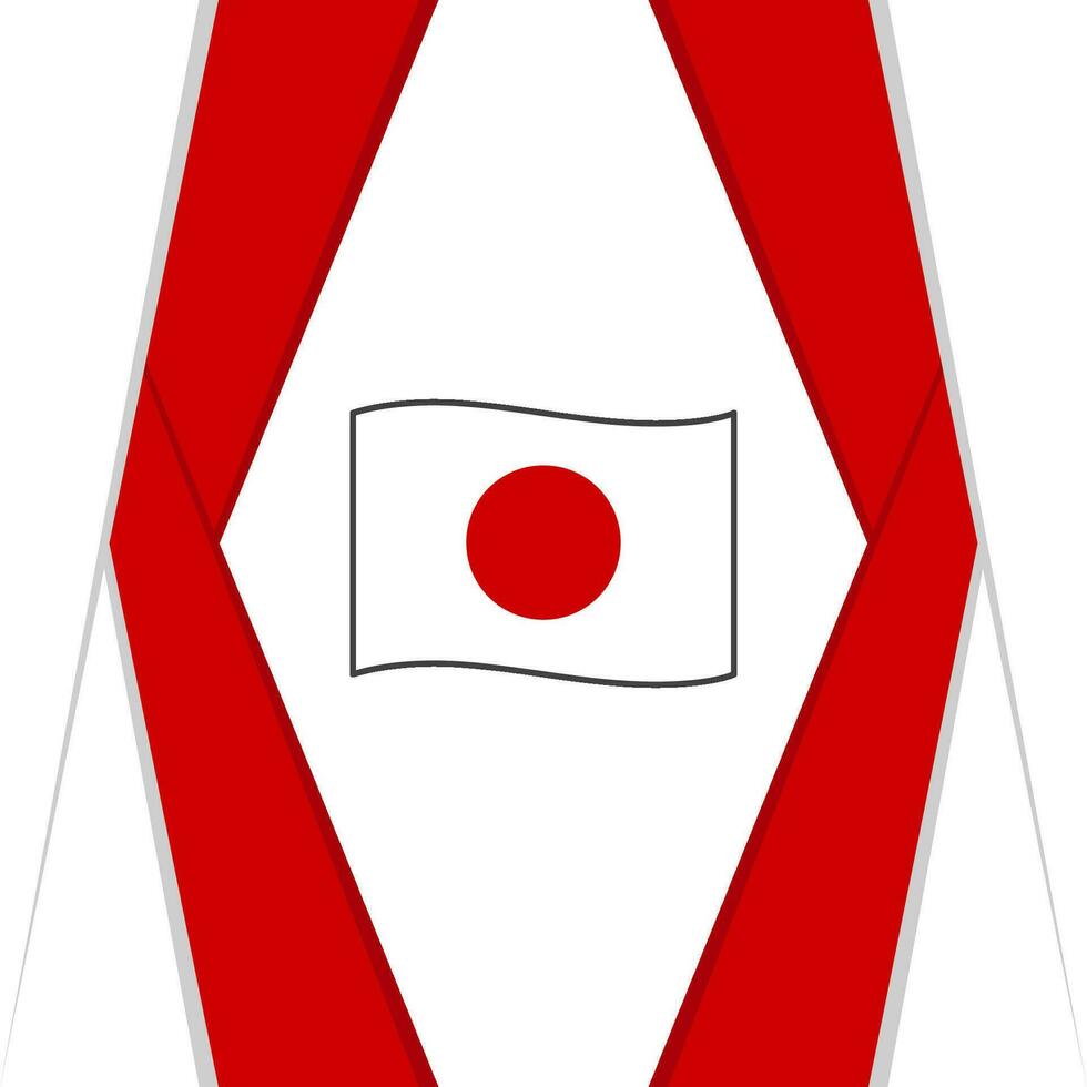Japon drapeau abstrait Contexte conception modèle. Japon indépendance journée bannière social médias poste. Japon Contexte vecteur