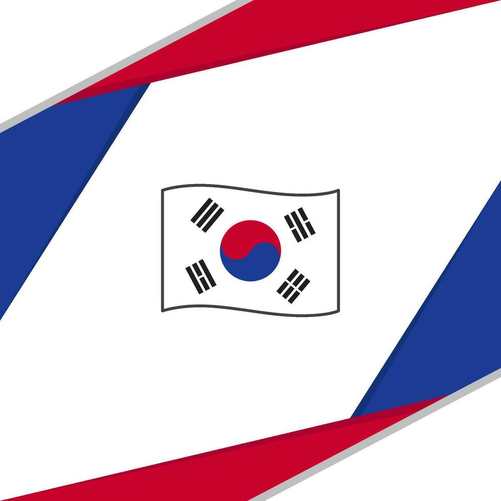 Sud Corée drapeau abstrait Contexte conception modèle. Sud Corée indépendance journée bannière social médias poste. Sud Corée vecteur