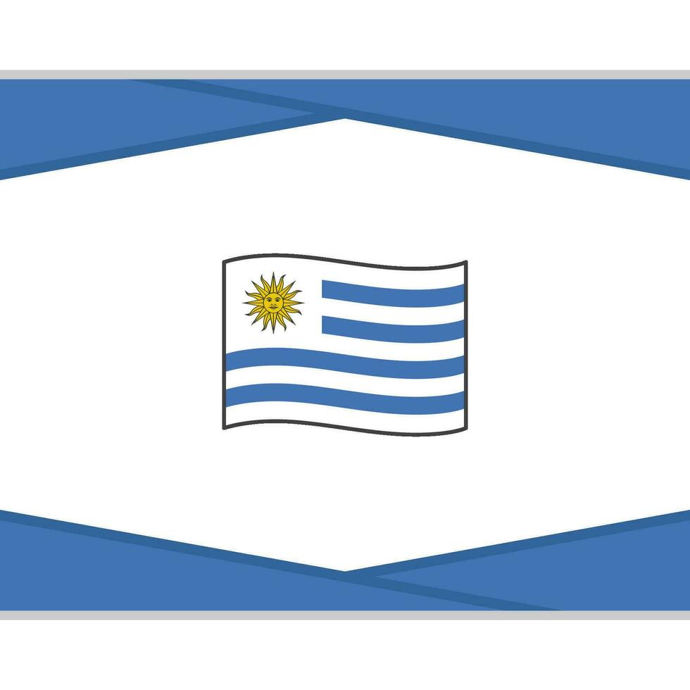 Uruguay drapeau abstrait Contexte conception modèle. Uruguay indépendance journée bannière social médias poste. Uruguay vecteur
