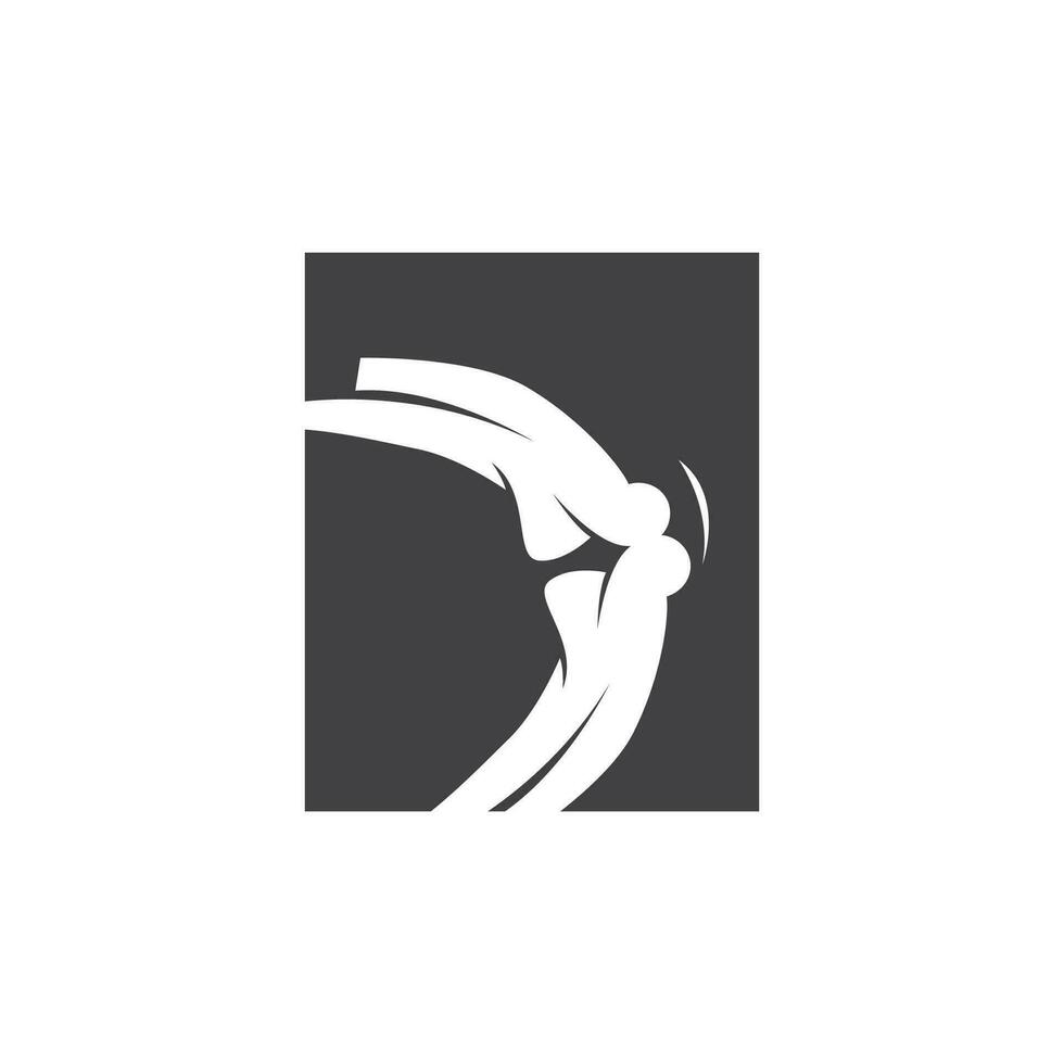 OS santé logo Facile illustration silhouette modèle vecteur conception