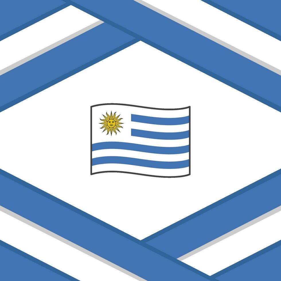 Uruguay drapeau abstrait Contexte conception modèle. Uruguay indépendance journée bannière social médias poste. Uruguay modèle vecteur