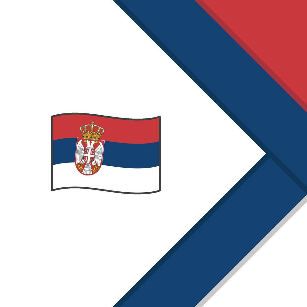 Serbie drapeau abstrait Contexte conception modèle. Serbie indépendance journée bannière social médias poste. Serbie modèle vecteur