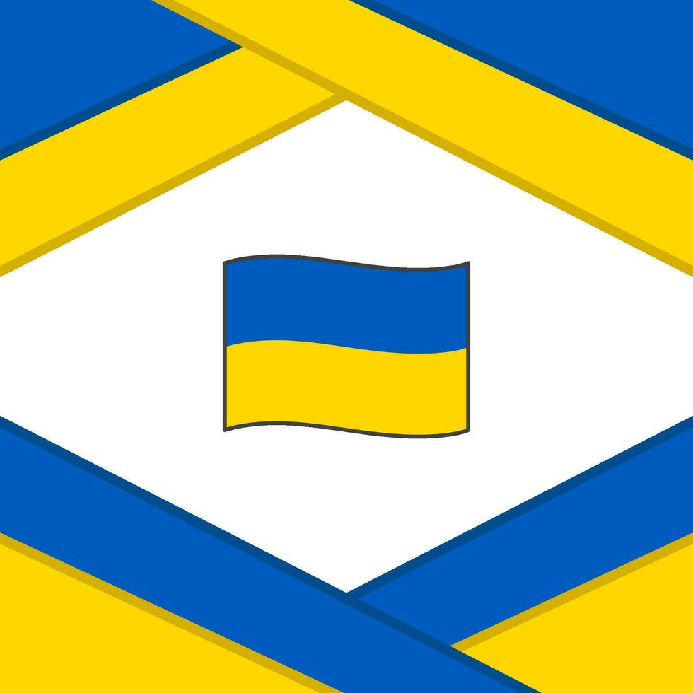 Ukraine drapeau abstrait Contexte conception modèle. Ukraine indépendance journée bannière social médias poste. Ukraine vecteur