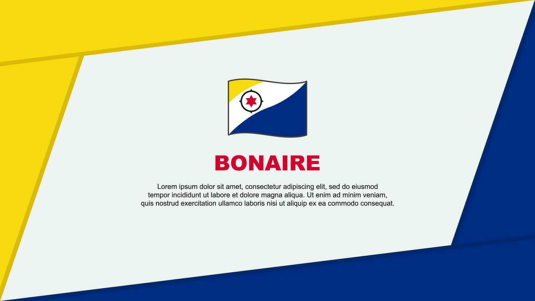 bonaire drapeau abstrait Contexte conception modèle. bonaire indépendance journée bannière dessin animé vecteur illustration. bonaire bannière