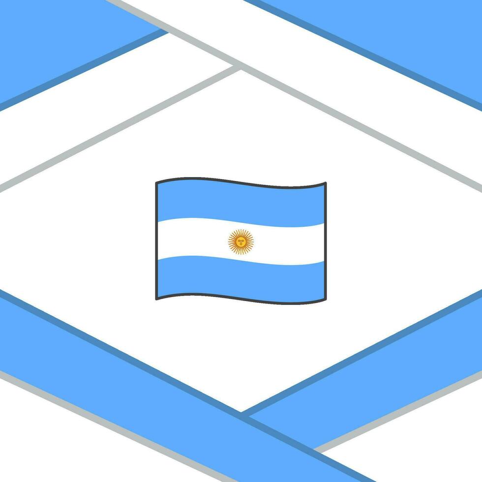 Argentine drapeau abstrait Contexte conception modèle. Argentine indépendance journée bannière social médias poste. Argentine vecteur