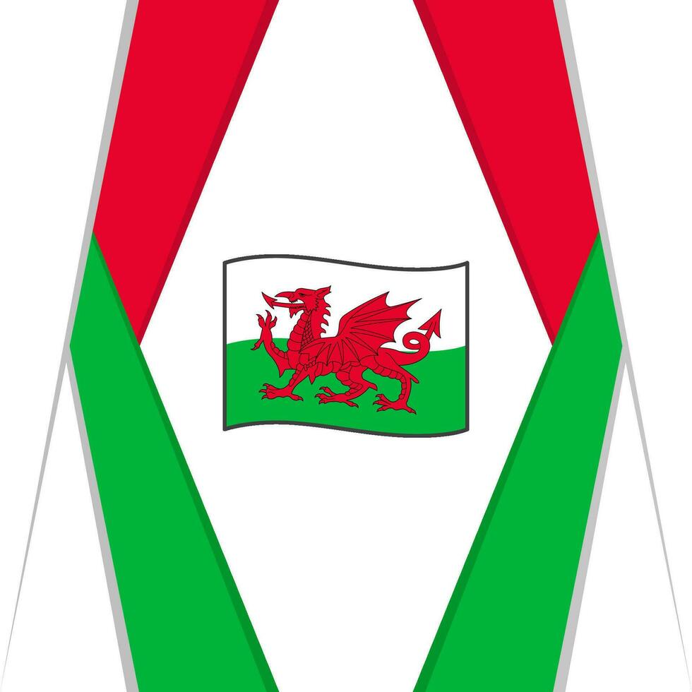 Pays de Galles drapeau abstrait Contexte conception modèle. Pays de Galles indépendance journée bannière social médias poste. Pays de Galles Contexte vecteur
