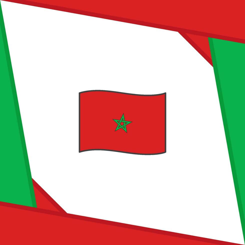 Maroc drapeau abstrait Contexte conception modèle. Maroc indépendance journée bannière social médias poste. Maroc modèle vecteur