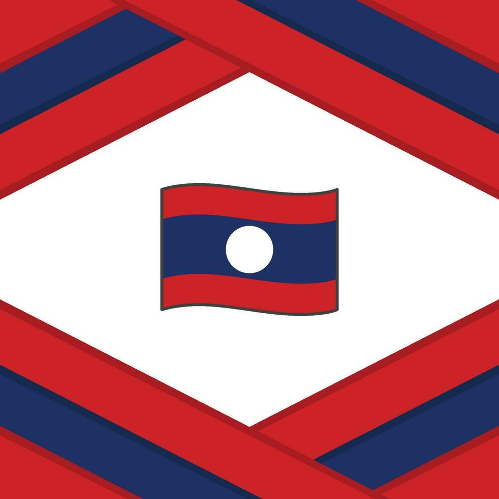 Laos drapeau abstrait Contexte conception modèle. Laos indépendance journée bannière social médias poste. Laos modèle vecteur