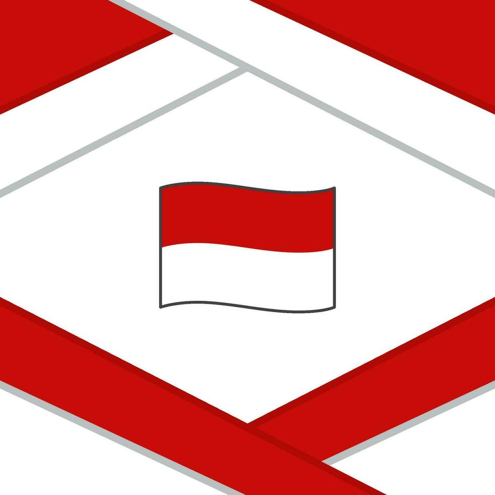 Indonésie drapeau abstrait Contexte conception modèle. Indonésie indépendance journée bannière social médias poste. Indonésie vecteur