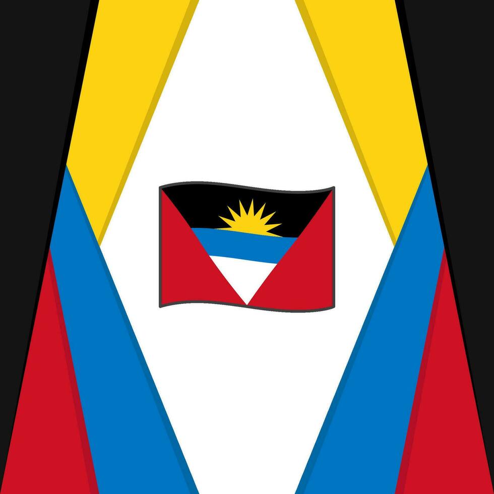 antigua et Barbuda drapeau abstrait Contexte conception modèle. antigua et Barbuda indépendance journée bannière social médias poste. antigua et Barbuda Contexte vecteur