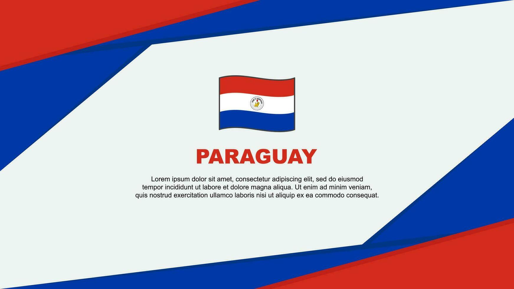 paraguay drapeau abstrait Contexte conception modèle. paraguay indépendance journée bannière dessin animé vecteur illustration