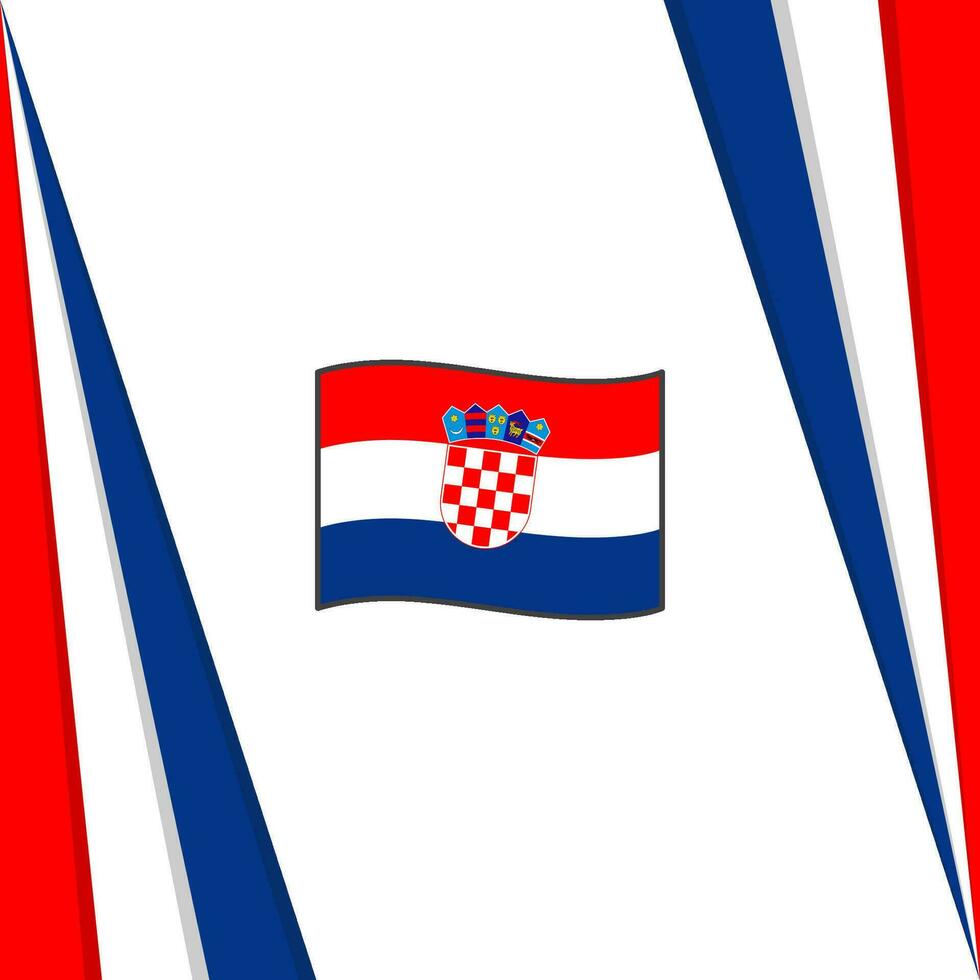 Croatie drapeau abstrait Contexte conception modèle. Croatie indépendance journée bannière social médias poste. Croatie drapeau vecteur