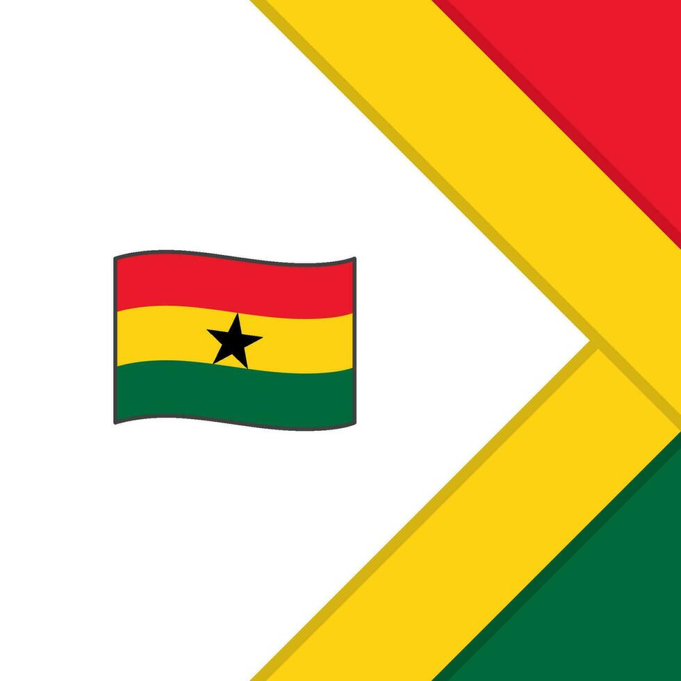 Ghana drapeau abstrait Contexte conception modèle. Ghana indépendance journée bannière social médias poste. Ghana modèle vecteur