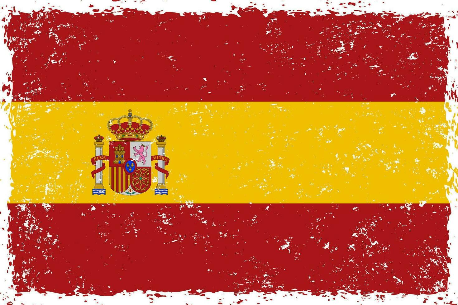 Espagne drapeau grunge affligé style vecteur