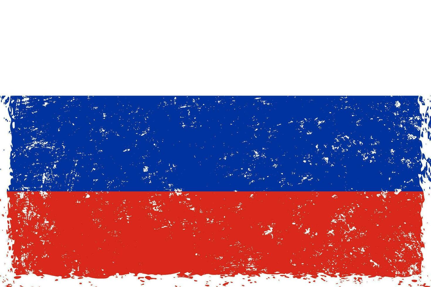 Russie drapeau grunge affligé style vecteur