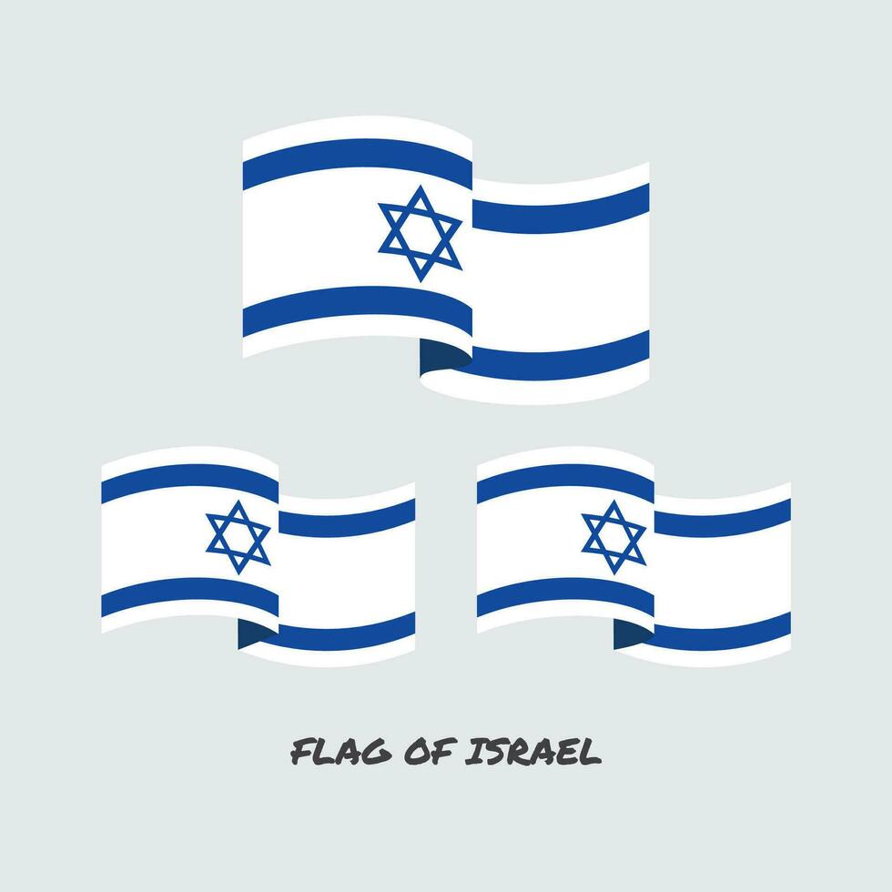 drapeau de Israël ensemble vecteur illustration.