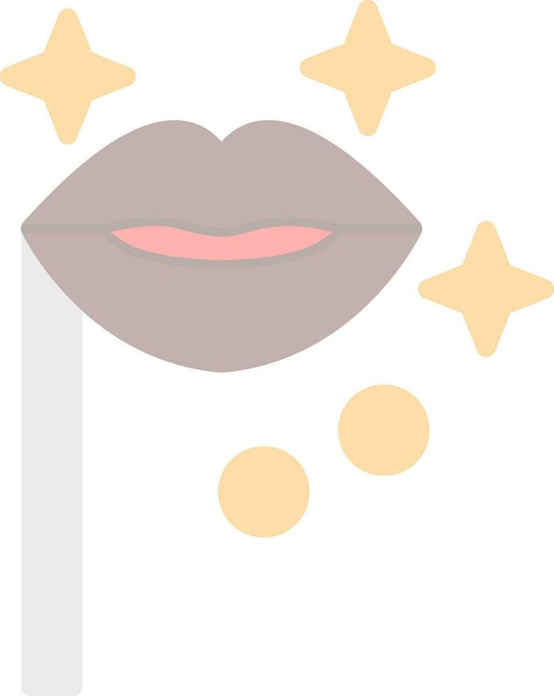 lèvre masque vecteur icône conception