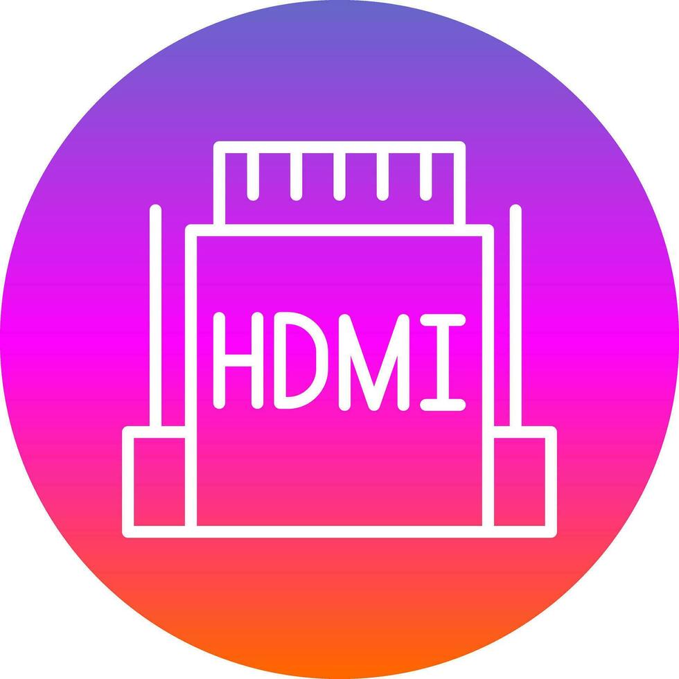 hdmi vecteur icône conception