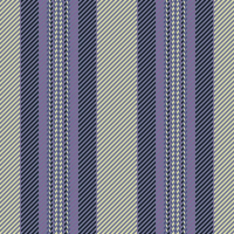 lignes sans couture textile de en tissu texture Contexte avec une modèle verticale Bande vecteur. vecteur