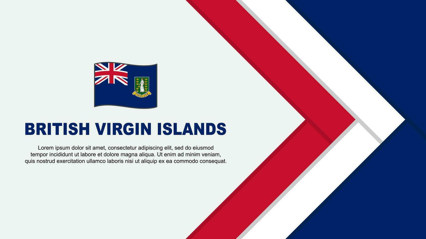 Britanique vierge îles drapeau abstrait Contexte conception modèle. Britanique vierge îles indépendance journée bannière dessin animé vecteur illustration. dessin animé