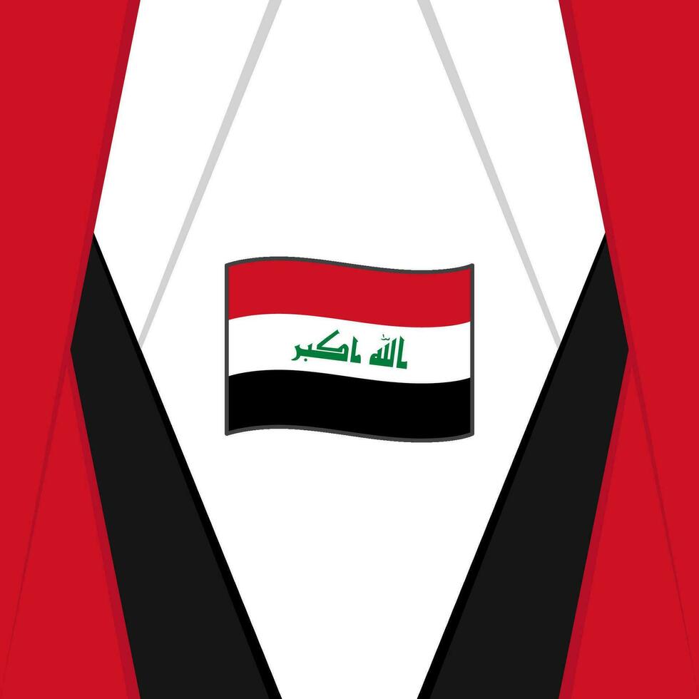 Irak drapeau abstrait Contexte conception modèle. Irak indépendance journée bannière social médias poste. Irak Contexte vecteur