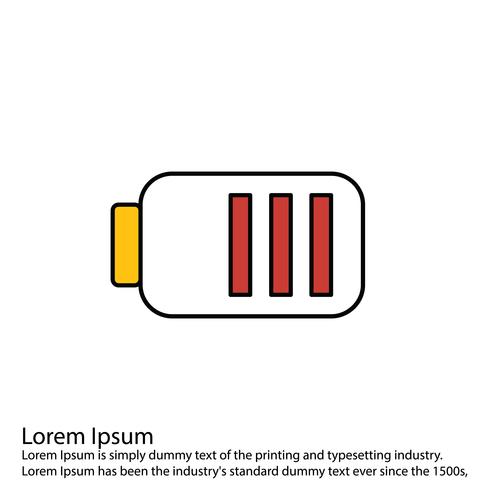 Icône de batterie de vecteur