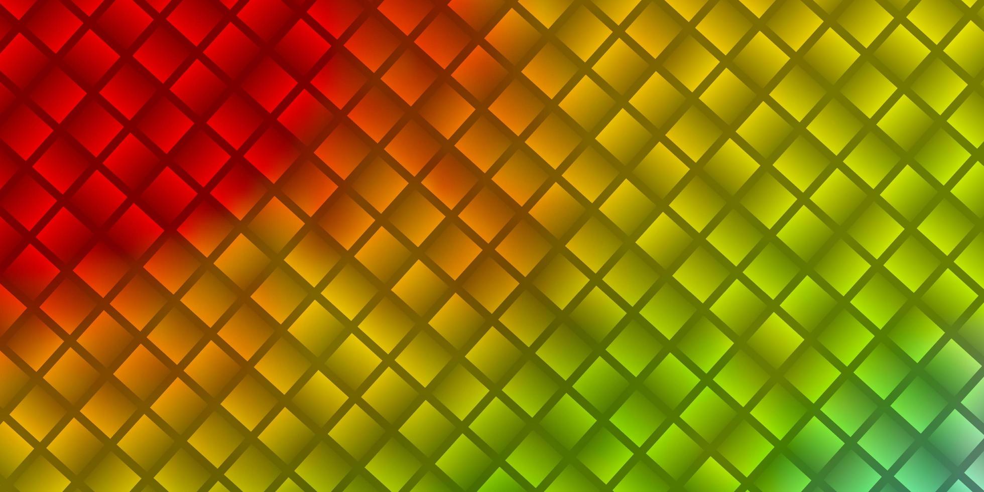 texture de vecteur vert clair, rouge dans un style rectangulaire.