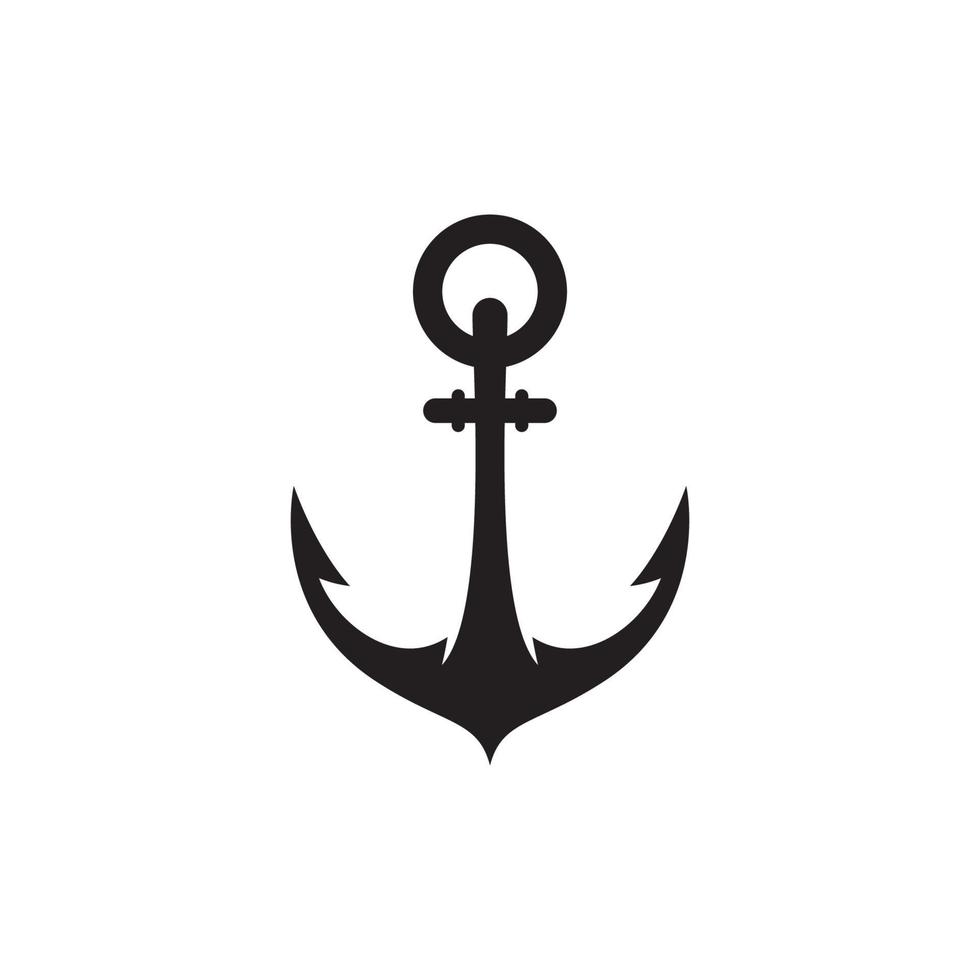 logo d'ancre et modèle de vecteur d'icône de symbole