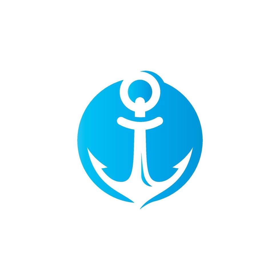 logo d'ancre et modèle de vecteur d'icône de symbole