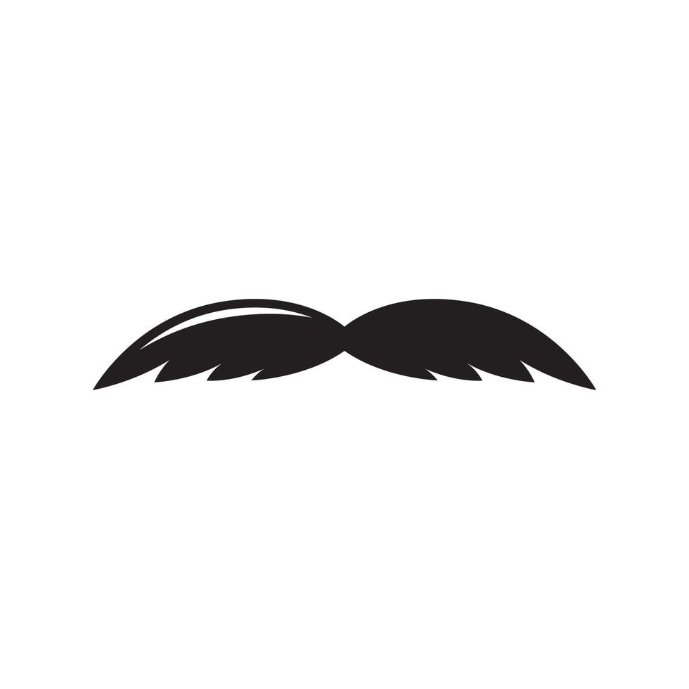 moustache définir des icônes pour le salon de coiffure logo barbier et design rétro vecteur