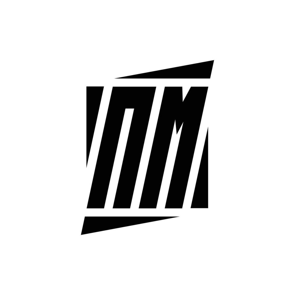 modèle de conception de monogramme de logo vecteur