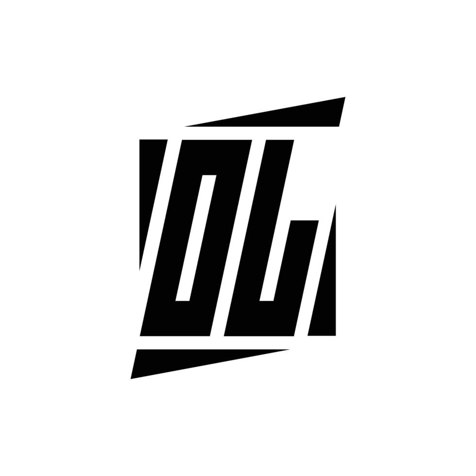 modèle de conception de monogramme de logo vecteur