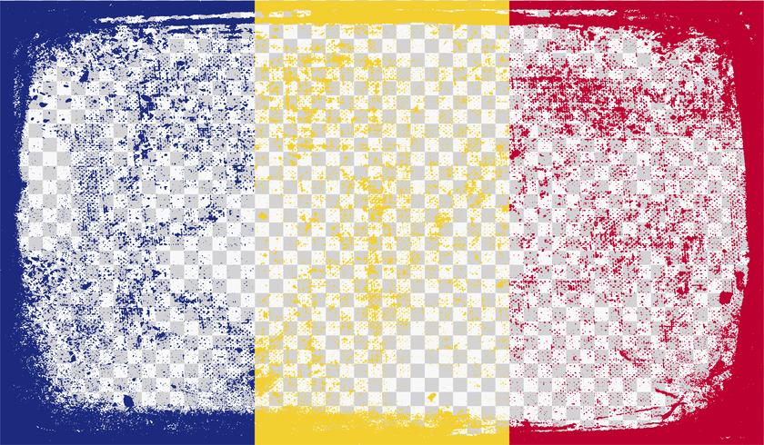 Drapeau de style Grounge, illustration vectorielle vecteur