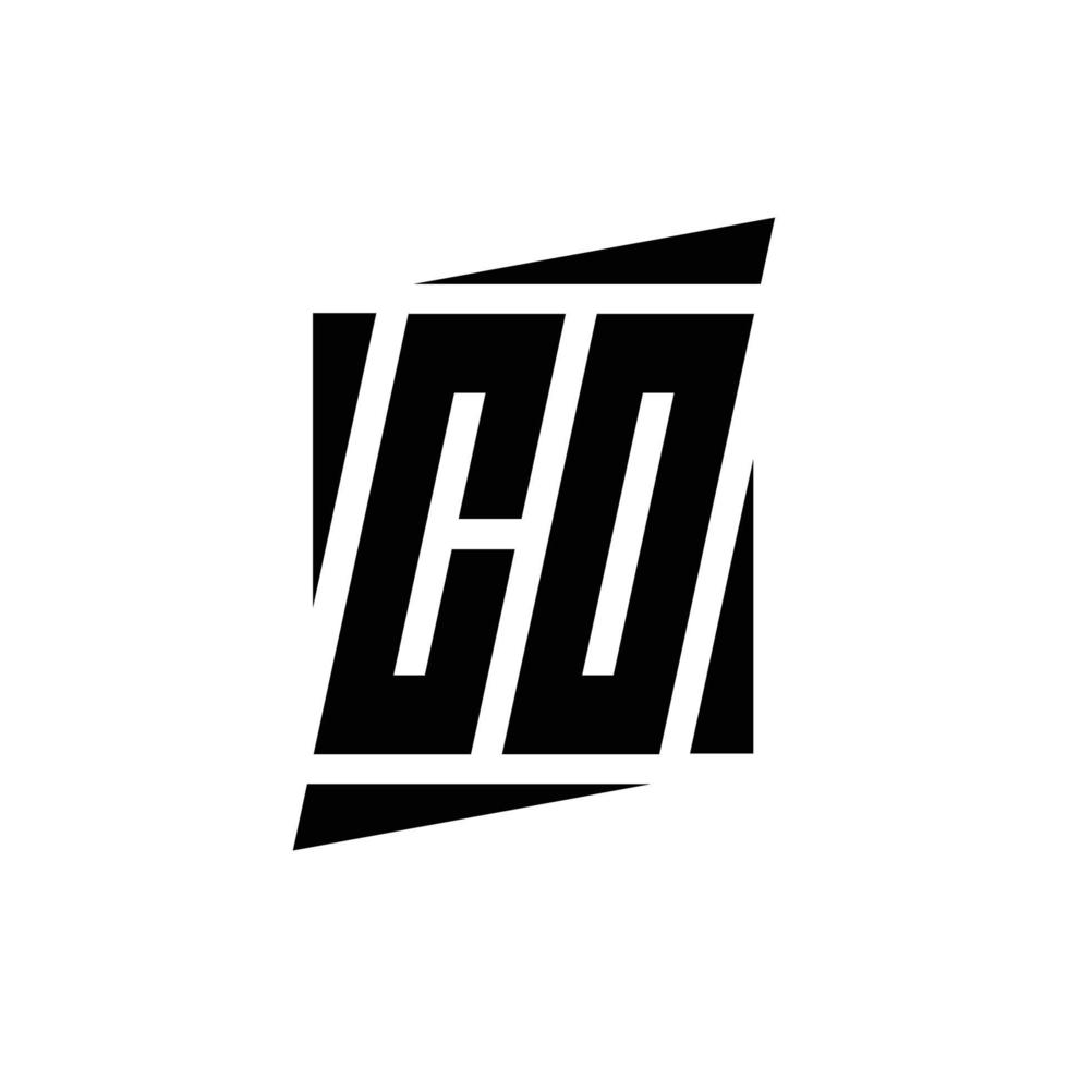 modèle de conception de monogramme de logo vecteur