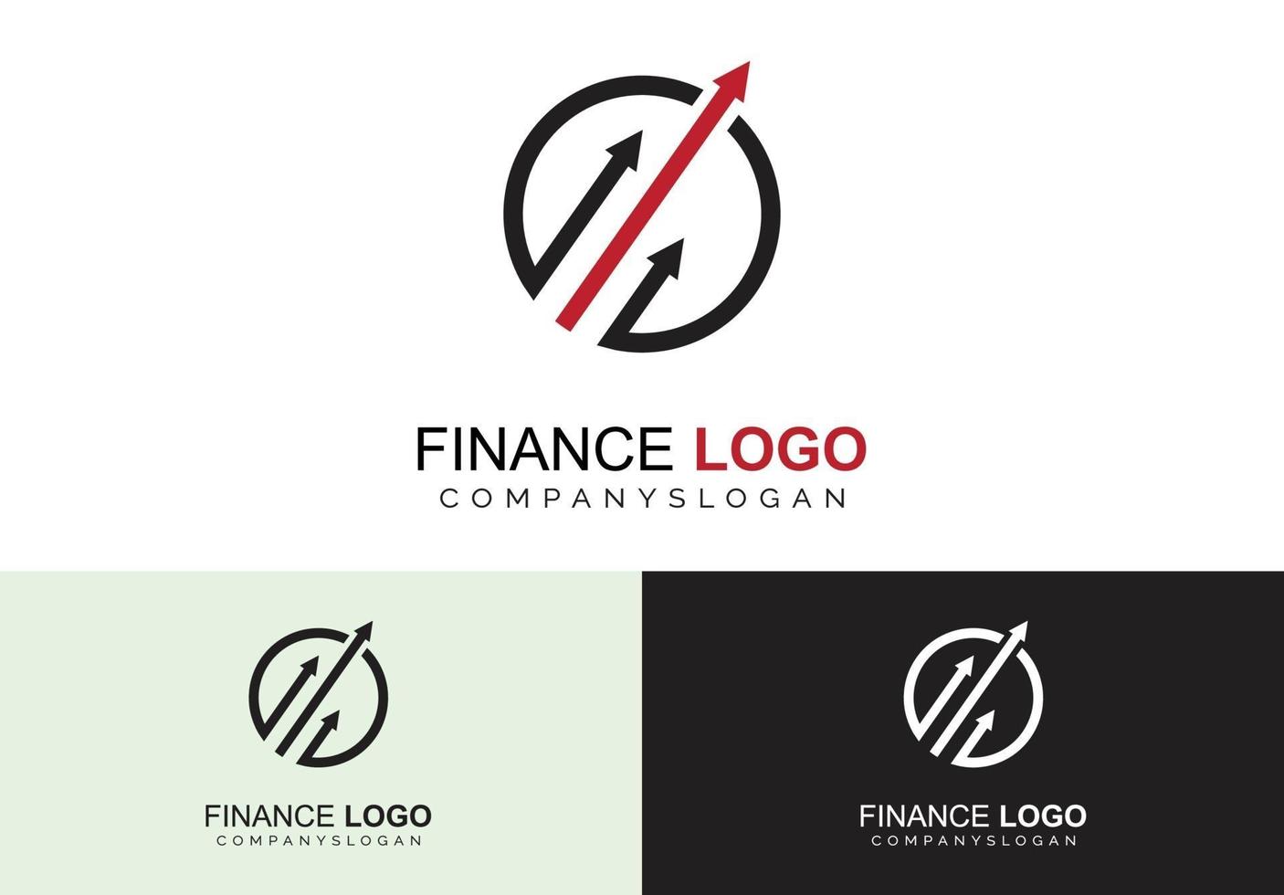 concept de logo financier vecteur