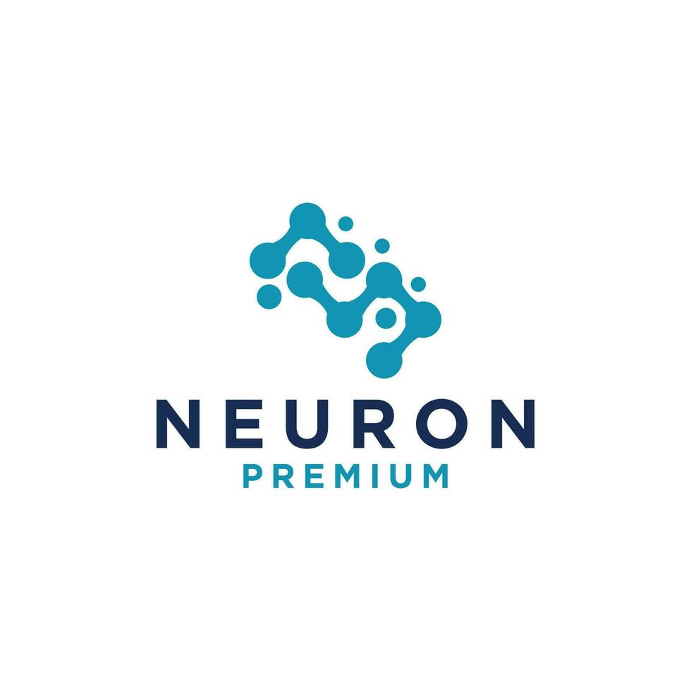neuro La technologie logo conception vecteur illustration
