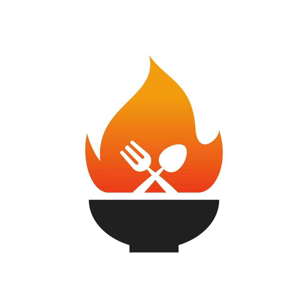 prime chaud nourriture logo conception vecteur modèle