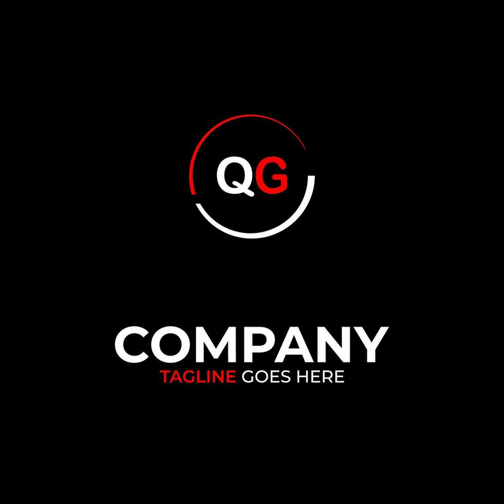 qg Créatif moderne des lettres logo conception modèle vecteur