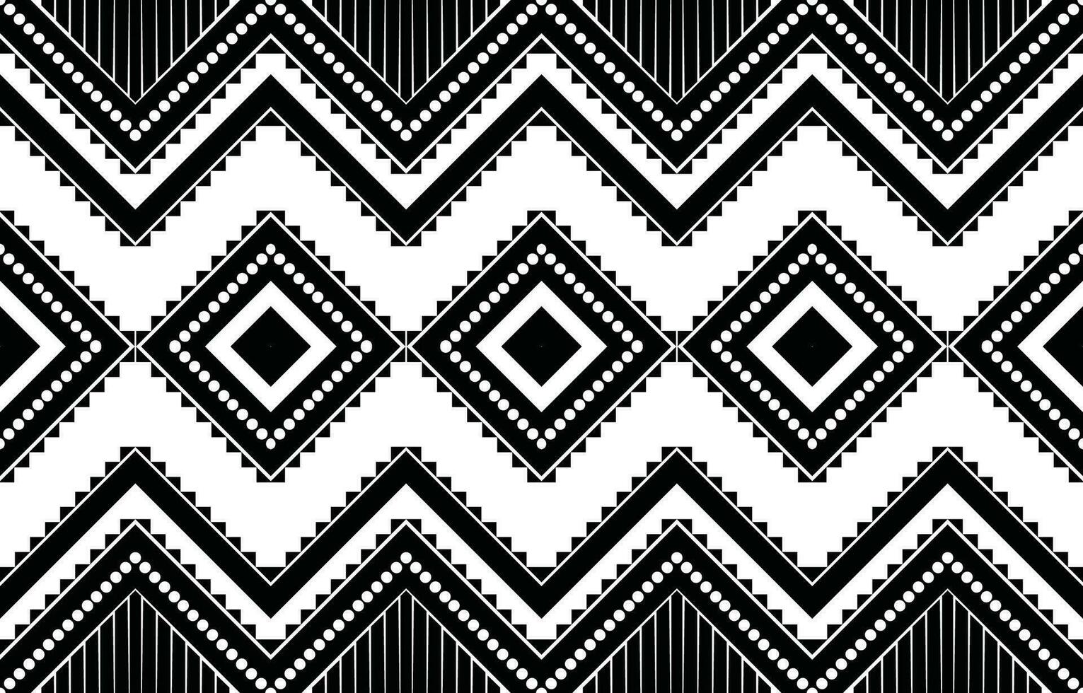 aztèque sans couture modèle. couverture textile impression texture tribal conception, géométrique symboles pour logo, cartes, en tissu décoratif travaux. traditionnel impression vecteur illustration. sur noir et blanc Contexte.