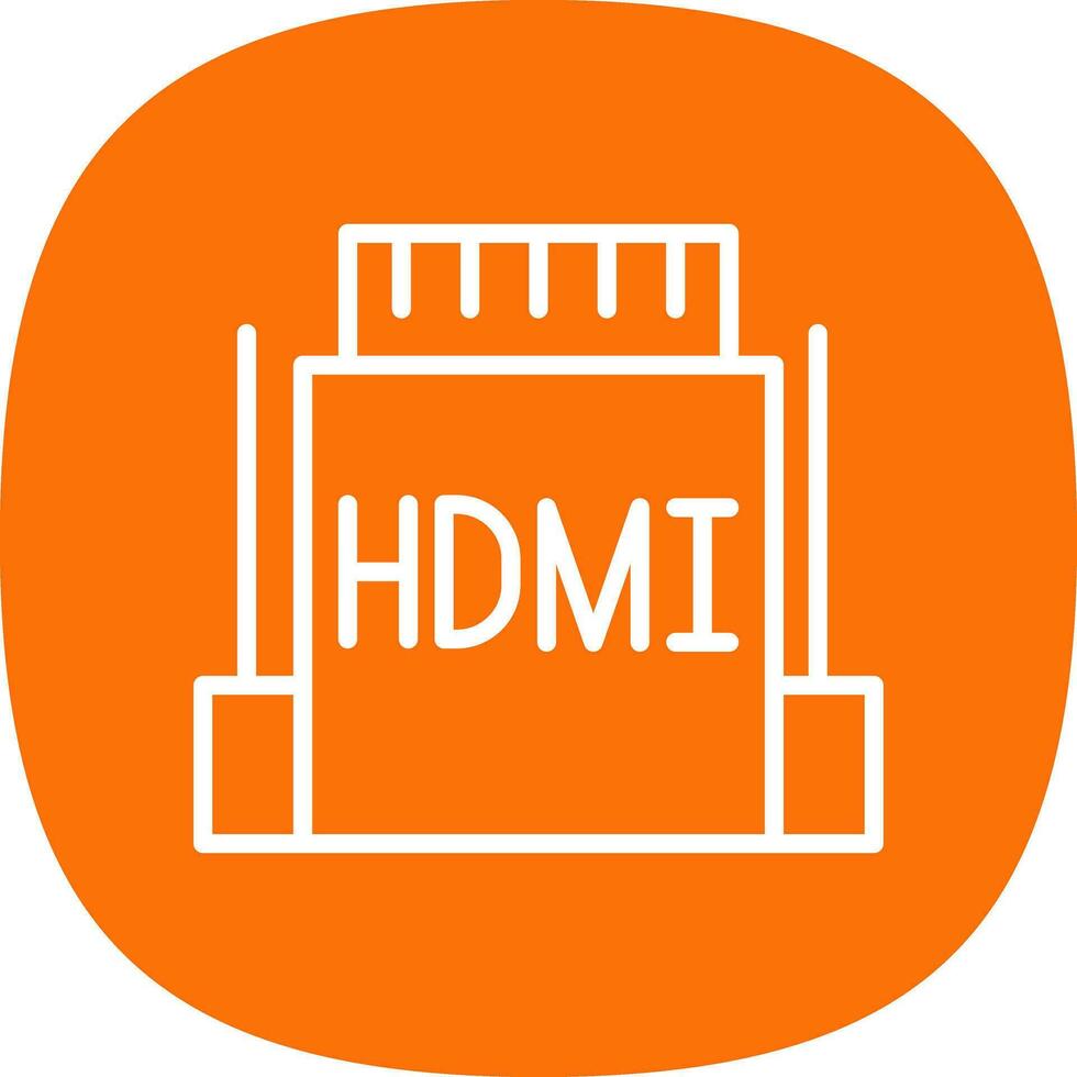 hdmi vecteur icône conception