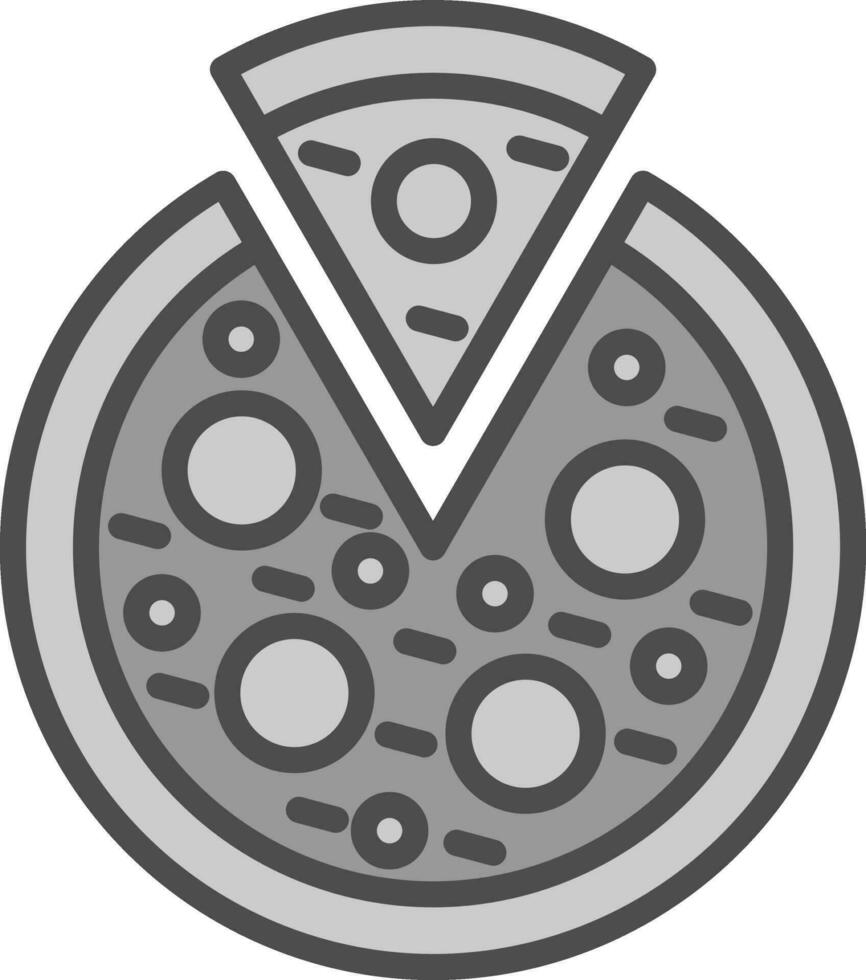 végétarien Pizza vecteur icône conception