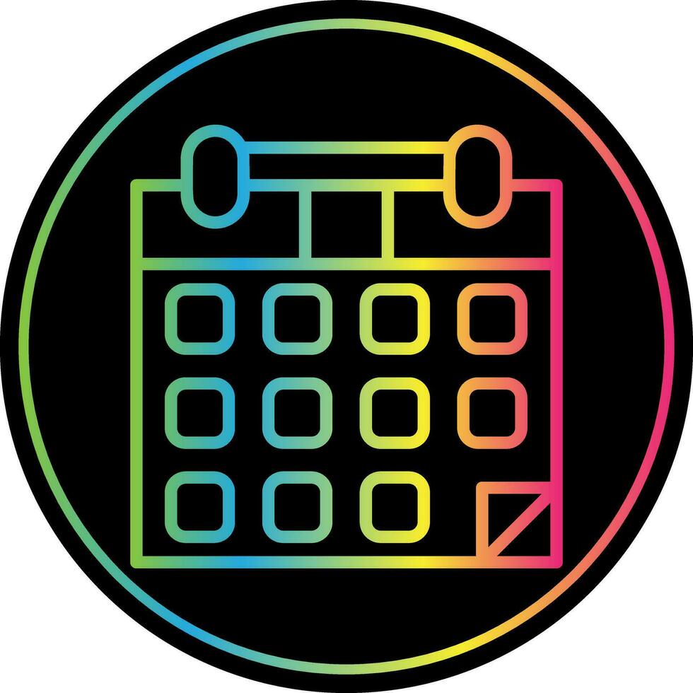 conception d'icône de vecteur de calendrier