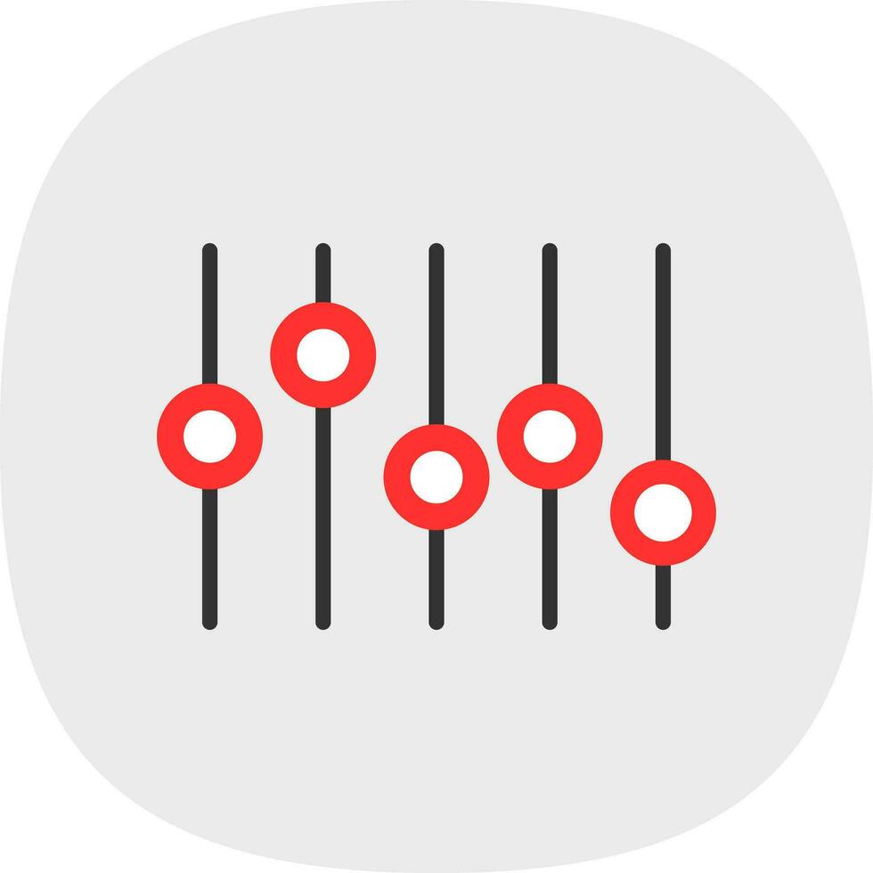 conception d'icône de vecteur d'égaliseur