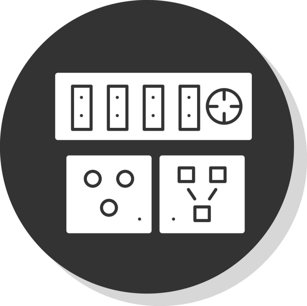 électrique sortie vecteur icône conception